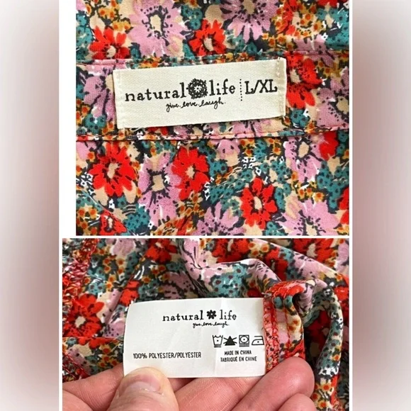 NATURAL LIFE Floral Sleeveless Maxi Dress in Pink and Cream - Picture 4 of 8